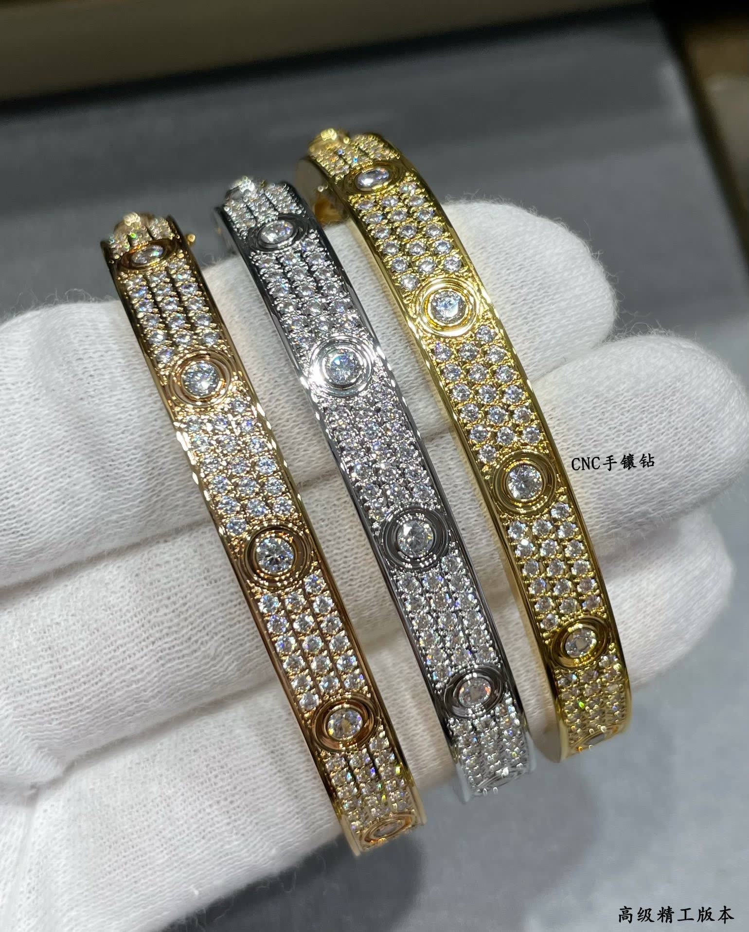 Cartier CNC Handmade Diamond Bracelet Cartier CNC Handmade Diamond Bracelet