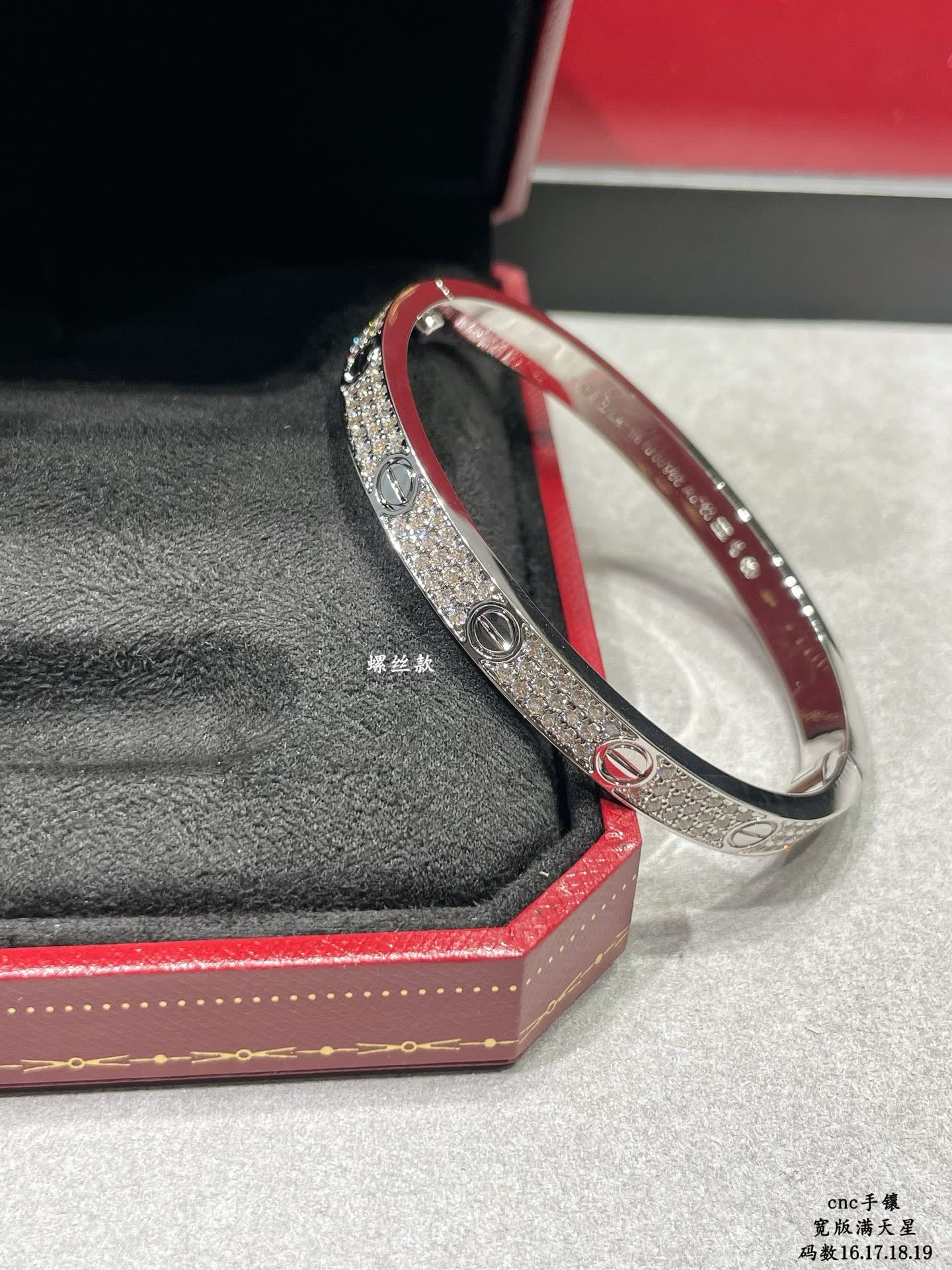 Cartier CNC Handmade Gold Plated Diamond Bracelet Cartier CNC Handmade Gold Plated Diamond Bracelet