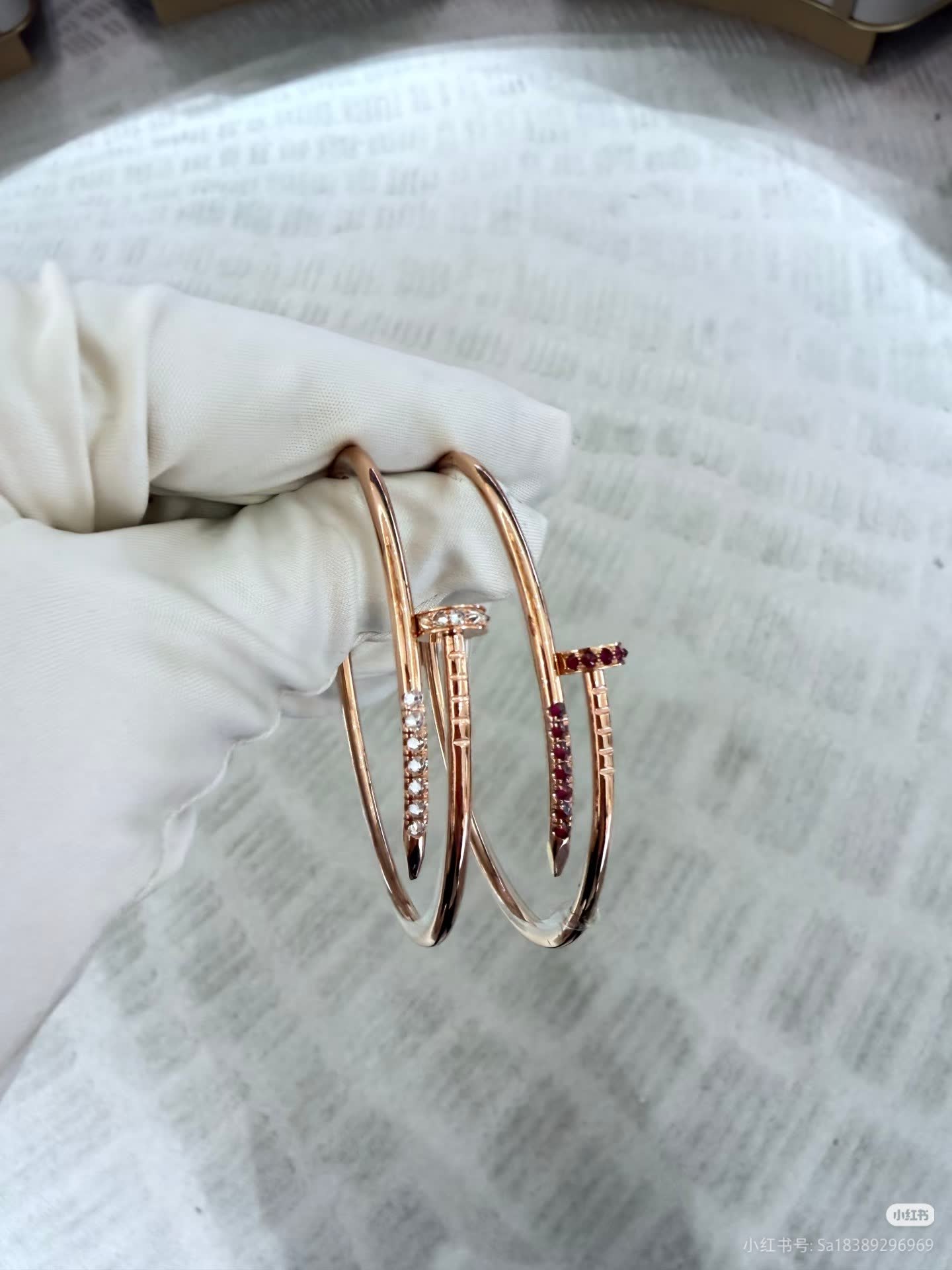 Cartier Elegant Gold and Silver Bangle Bracelets with Gemstones