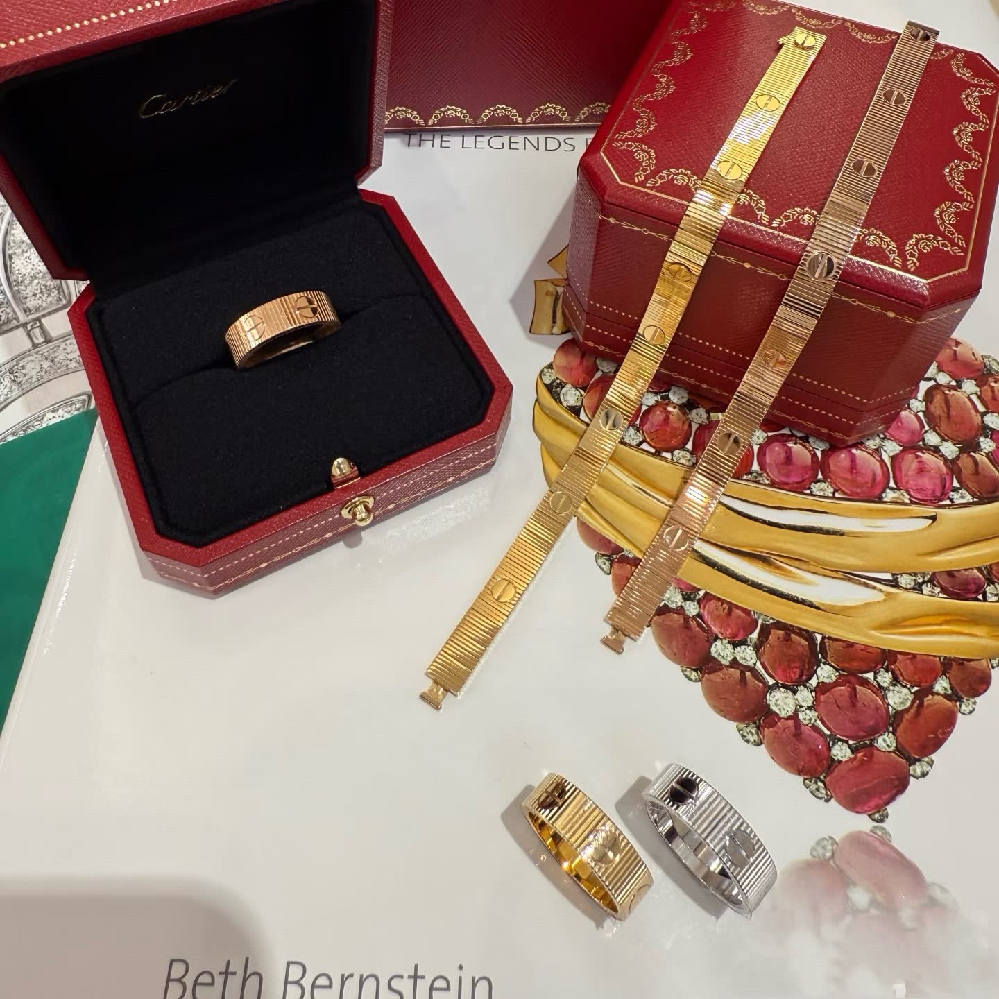 Cartier Love Bracelet and Ring Set