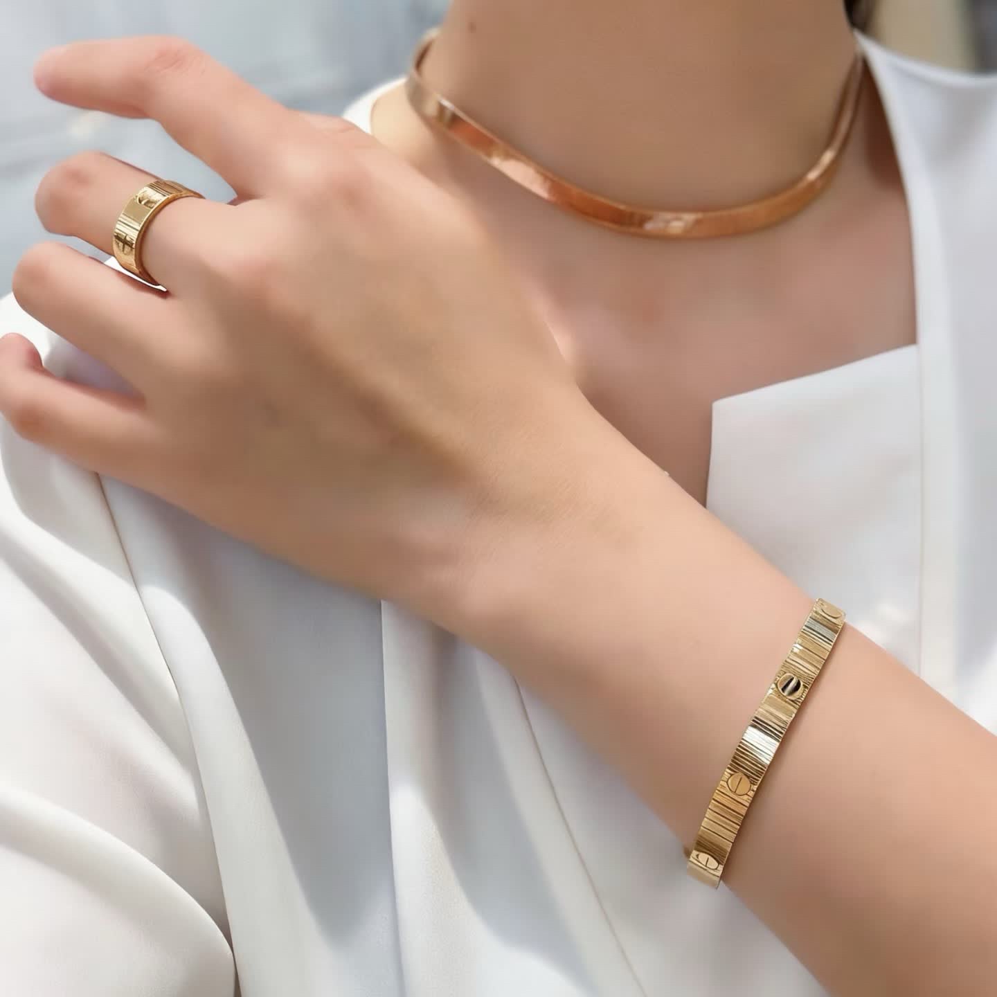 Cartier Love Bracelet and Ring Set