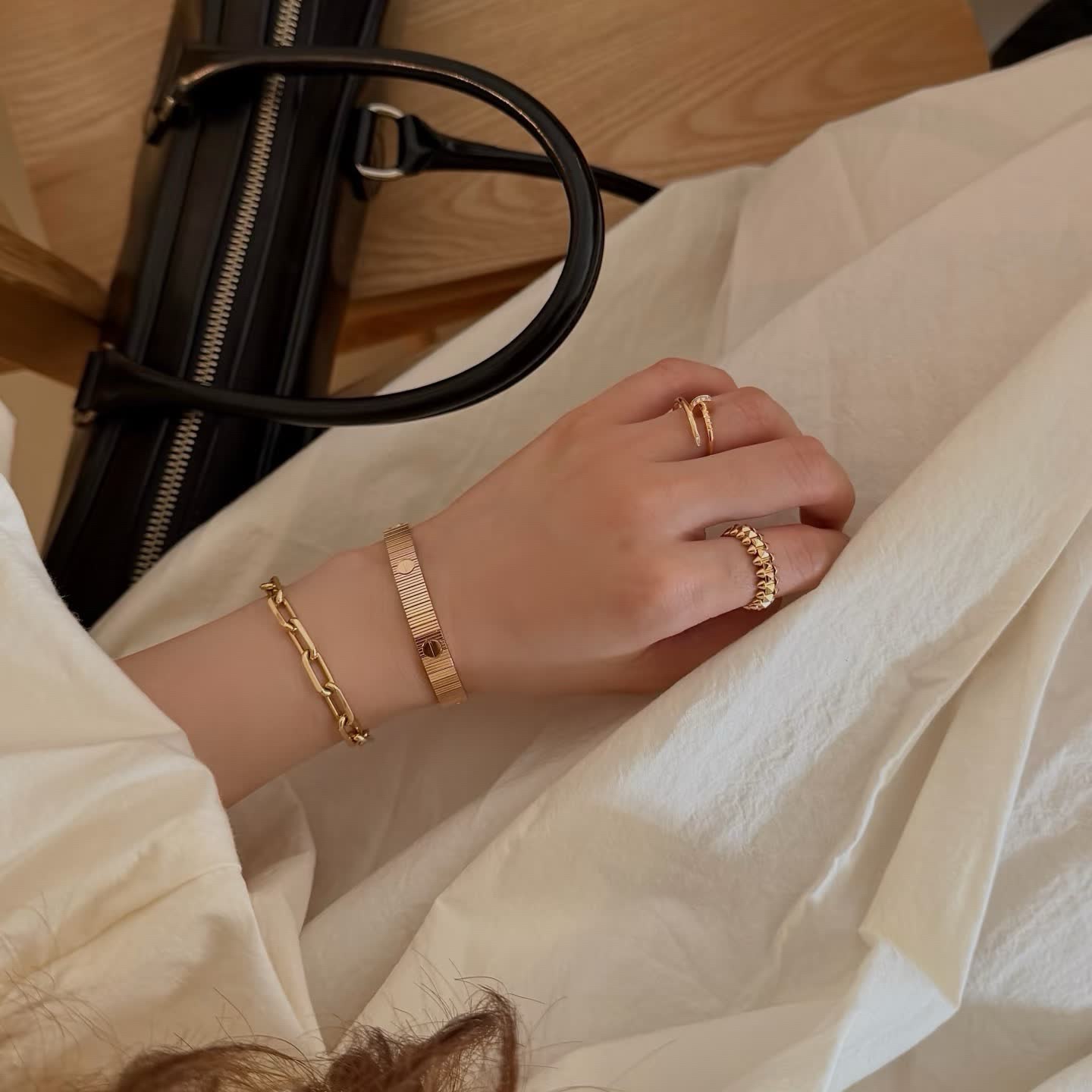 Cartier Love Bracelet and Ring Set