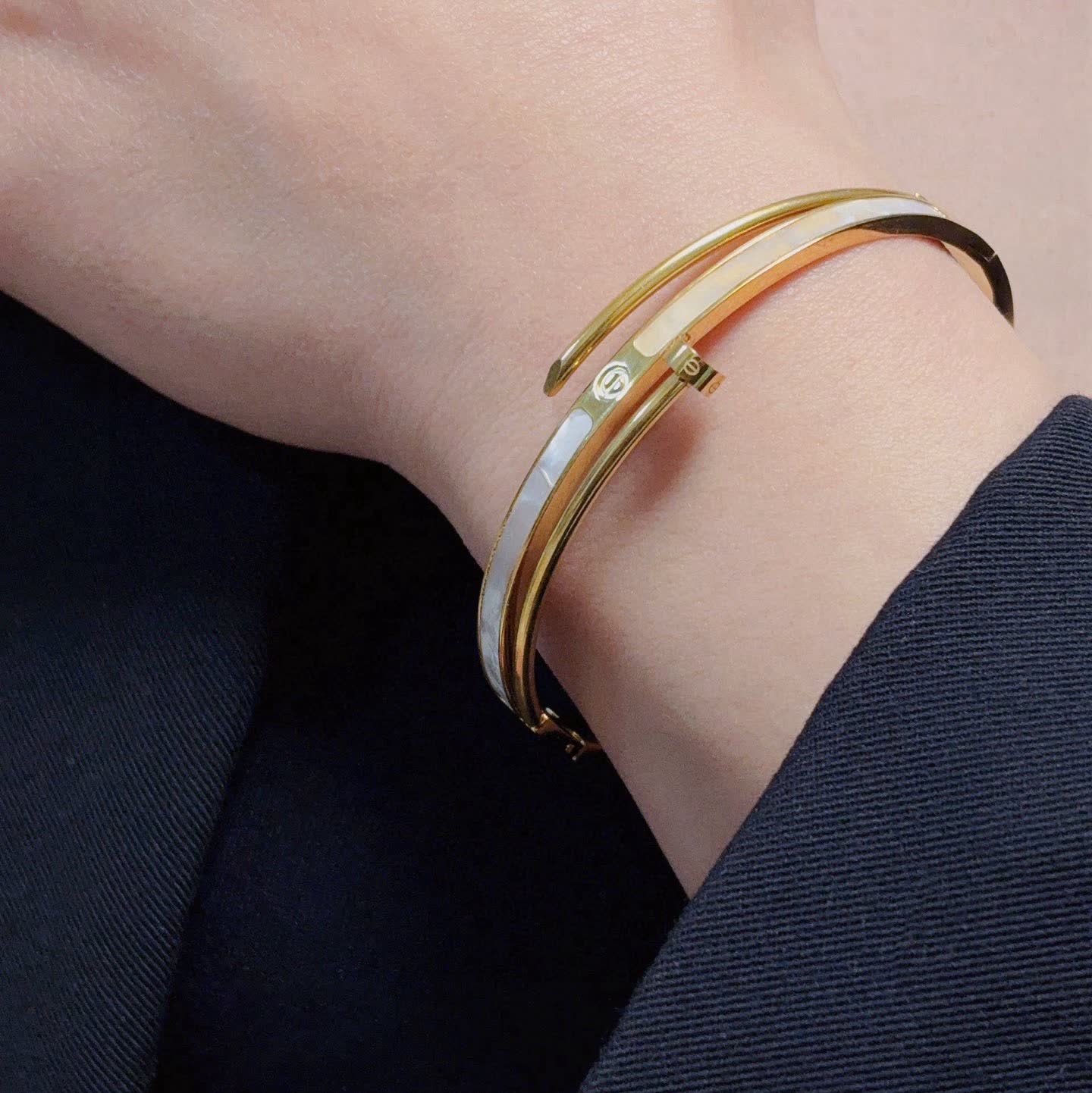 Cartier Double C Bangle Bracelet Cartier Double C Bangle Bracelet
