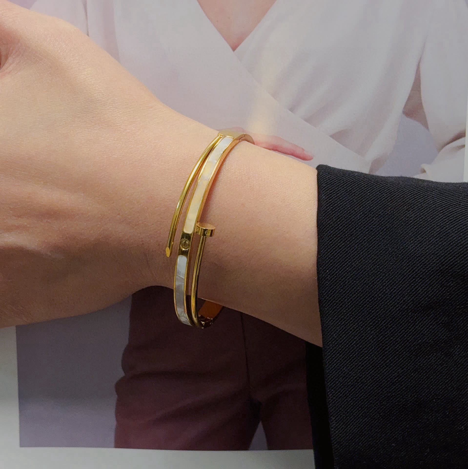 Cartier Double C Bangle Bracelet