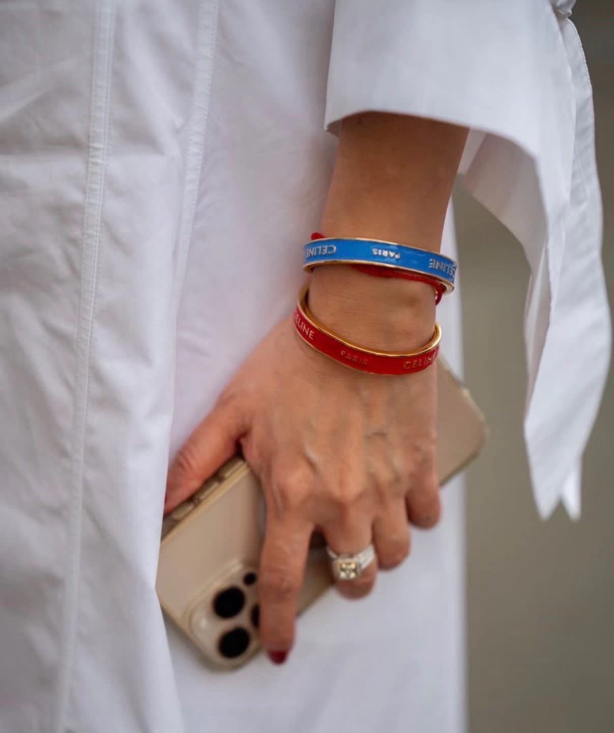 Celine Paris Engraved Bangles