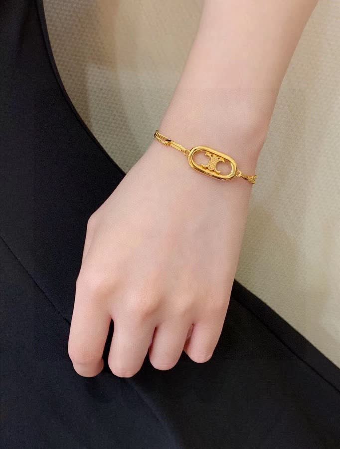 Celine Gold 'C' Bracelet