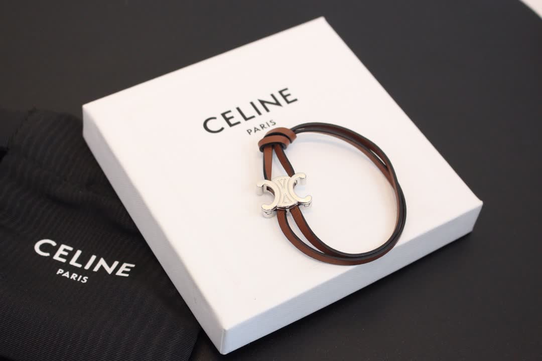 Celine Paris Leather Bracelets