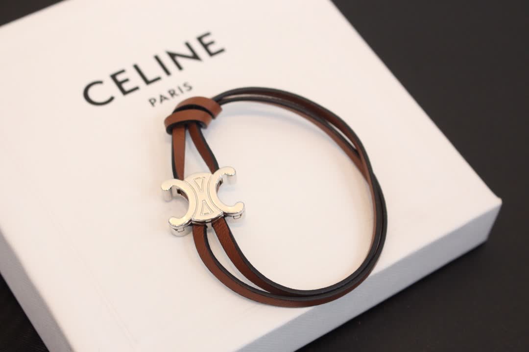 Celine Paris Leather Bracelets