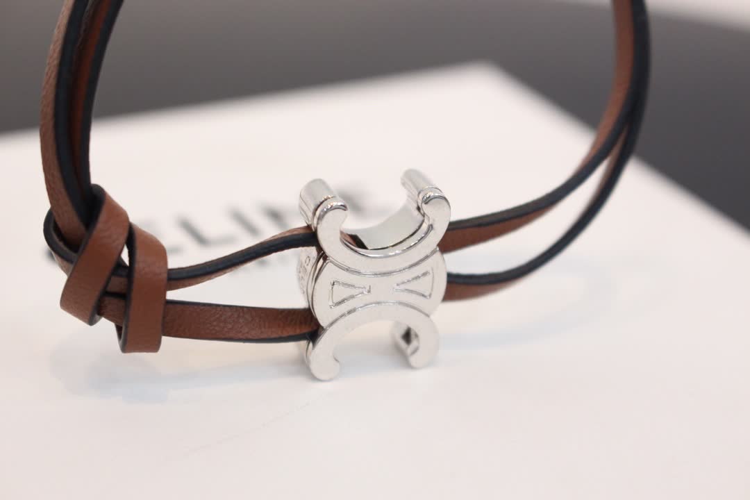 Celine Paris Leather Bracelets