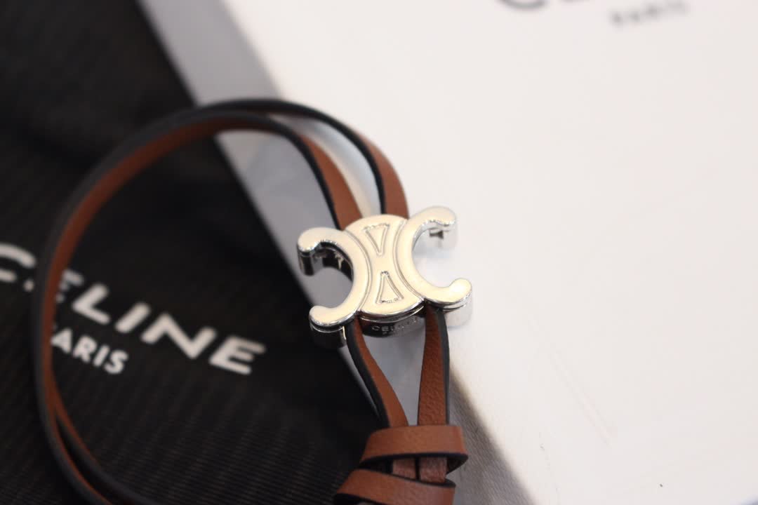 Celine Paris Leather Bracelets