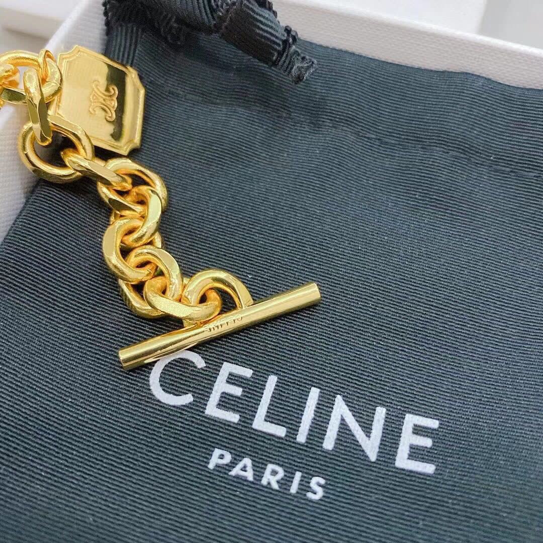 Celine Paris Gold Tone Bracelet