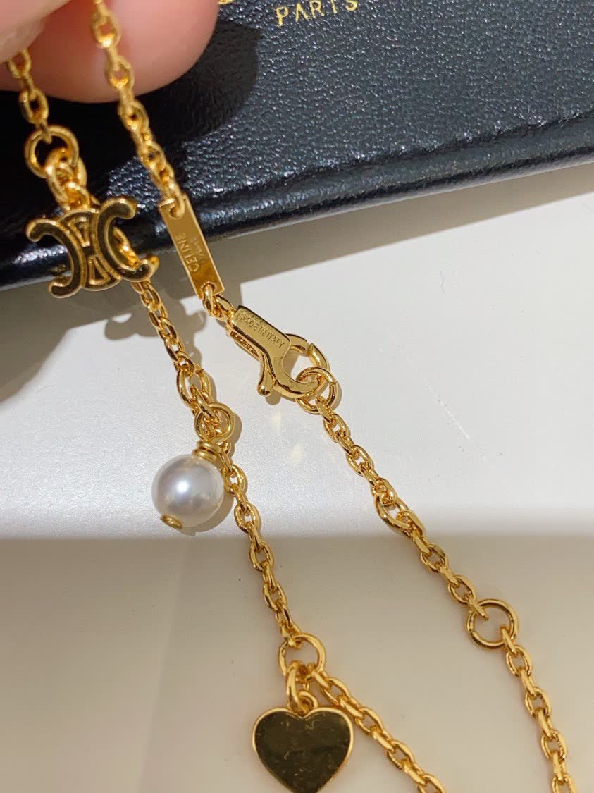Celine Heart Charm Bracelet