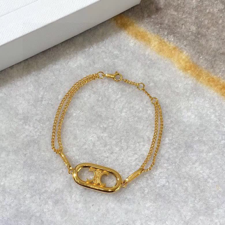 Celine Gold 'CC' Bracelet