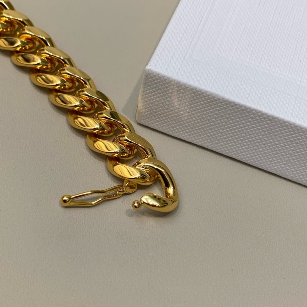 Celine Gold Chain Link Bracelet