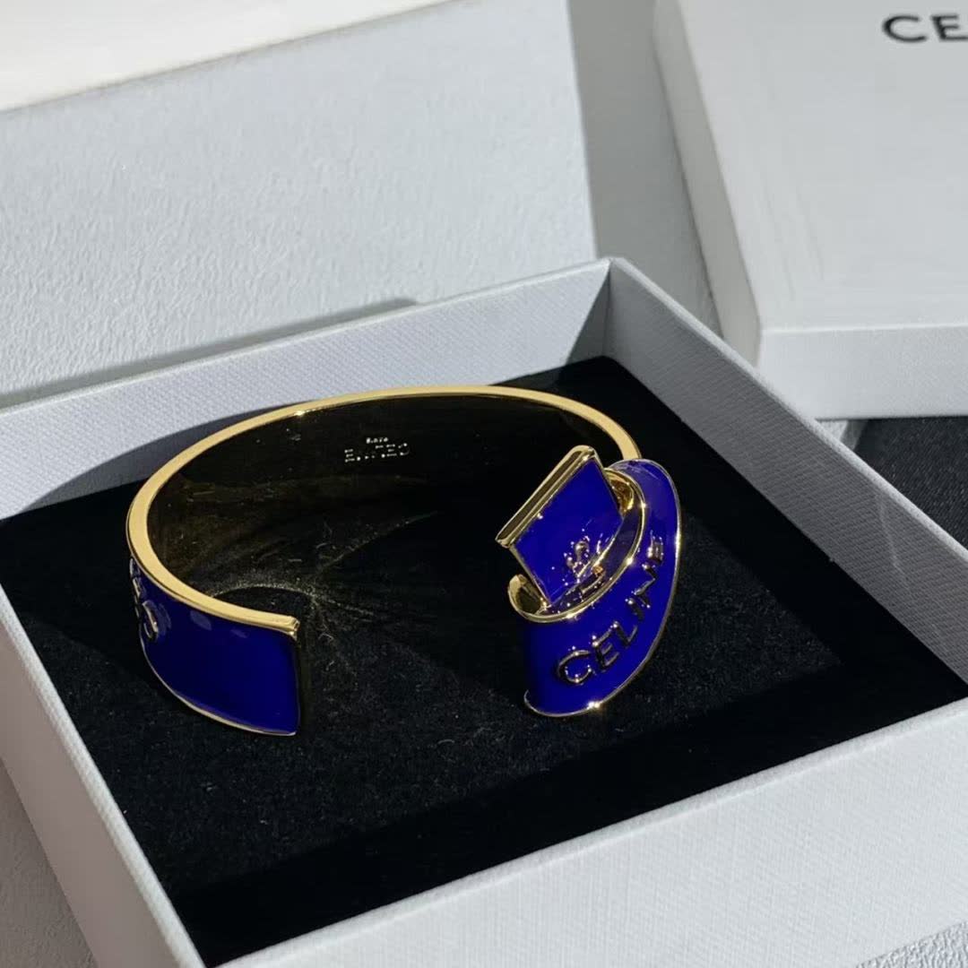 Celine Blue Enamel Bracelet