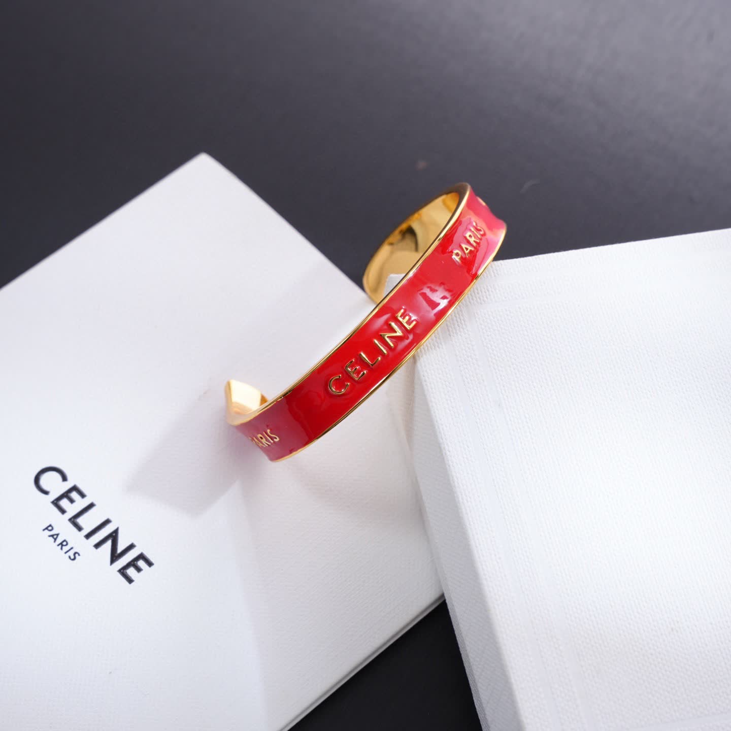 Celine Paris Engraved Bangles