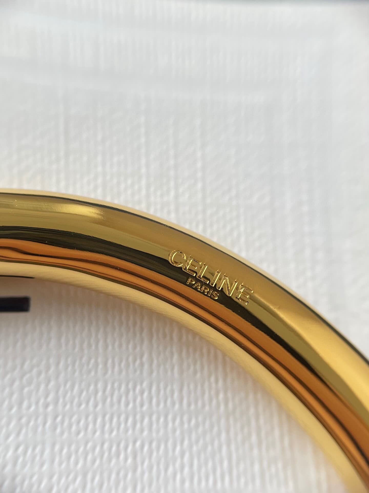 Celine Elegant Gold Bangle Bracelet