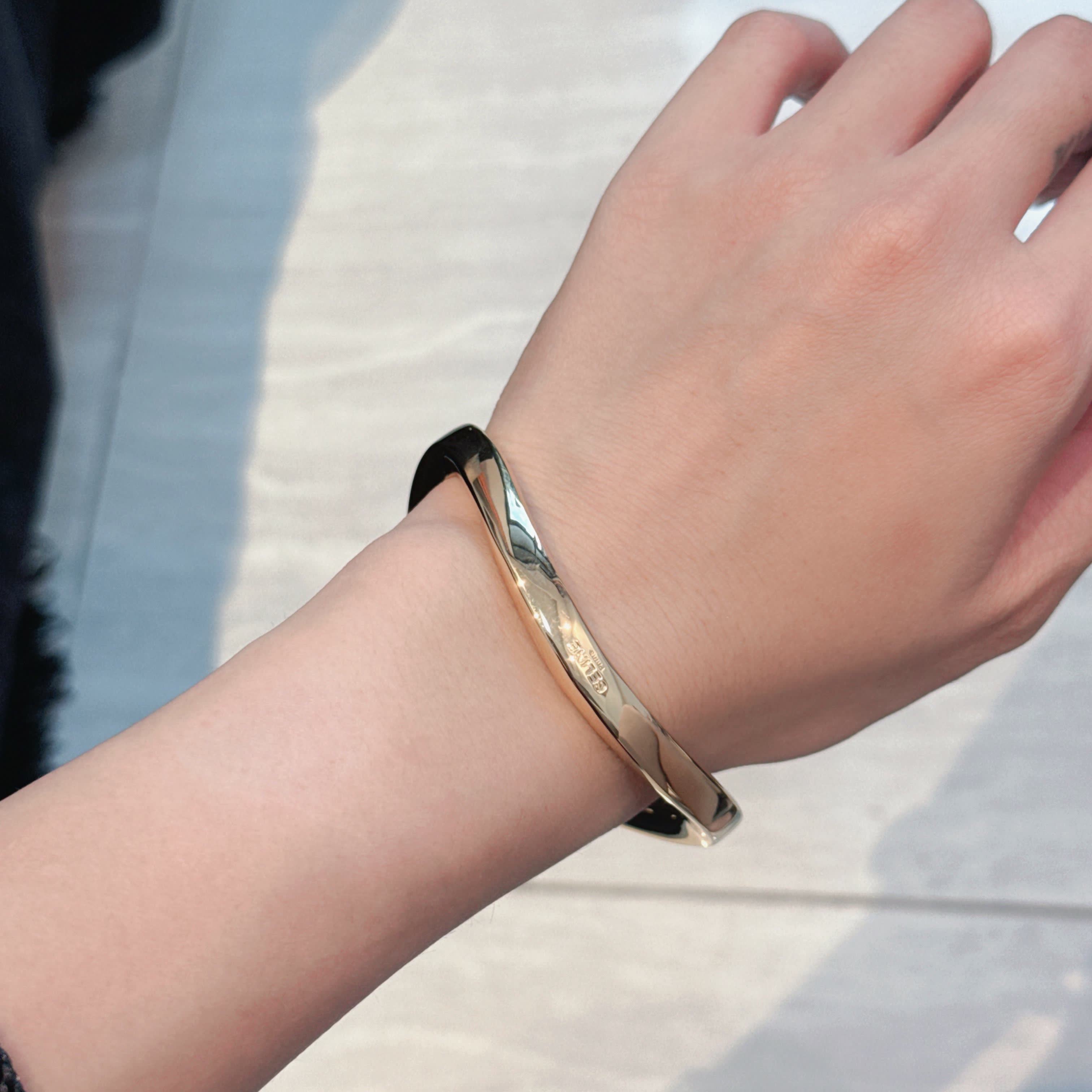 Celine Gold Bangle Bracelet