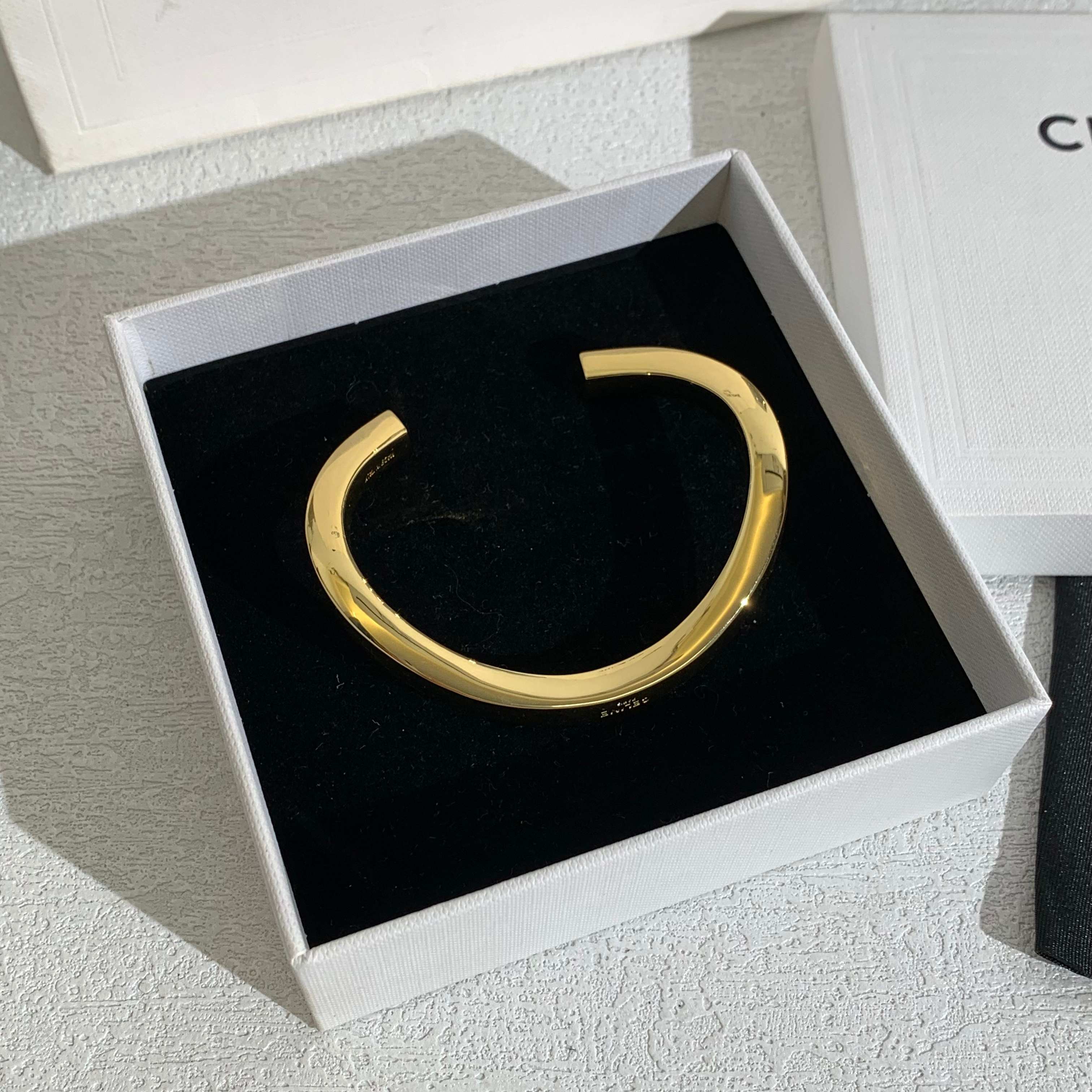 Celine Gold Bangle Bracelet