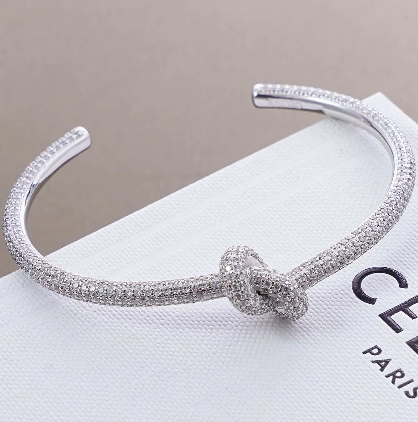 Celine Paris Silver Knot Bracelet