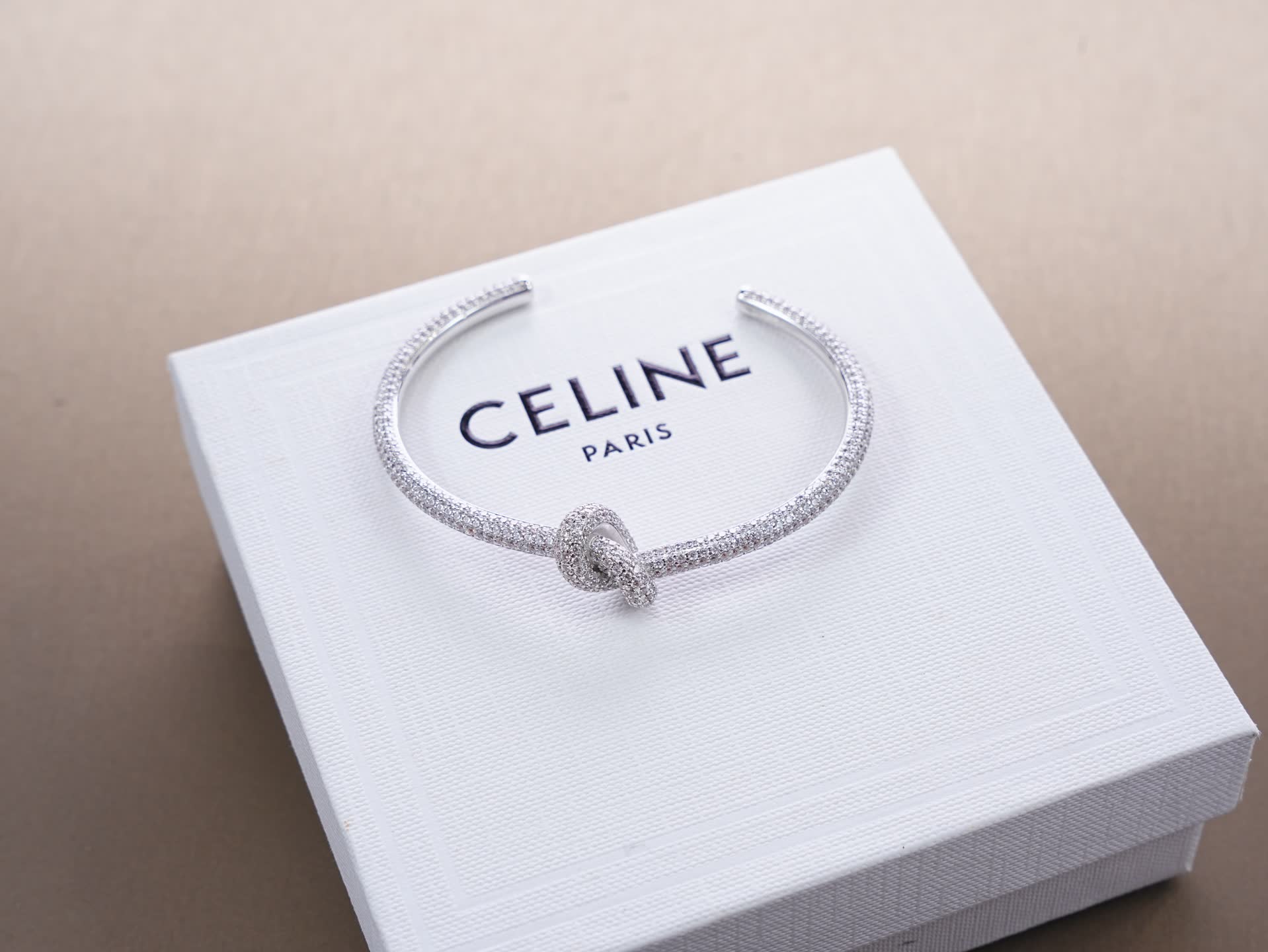 Celine Paris Silver Knot Bracelet