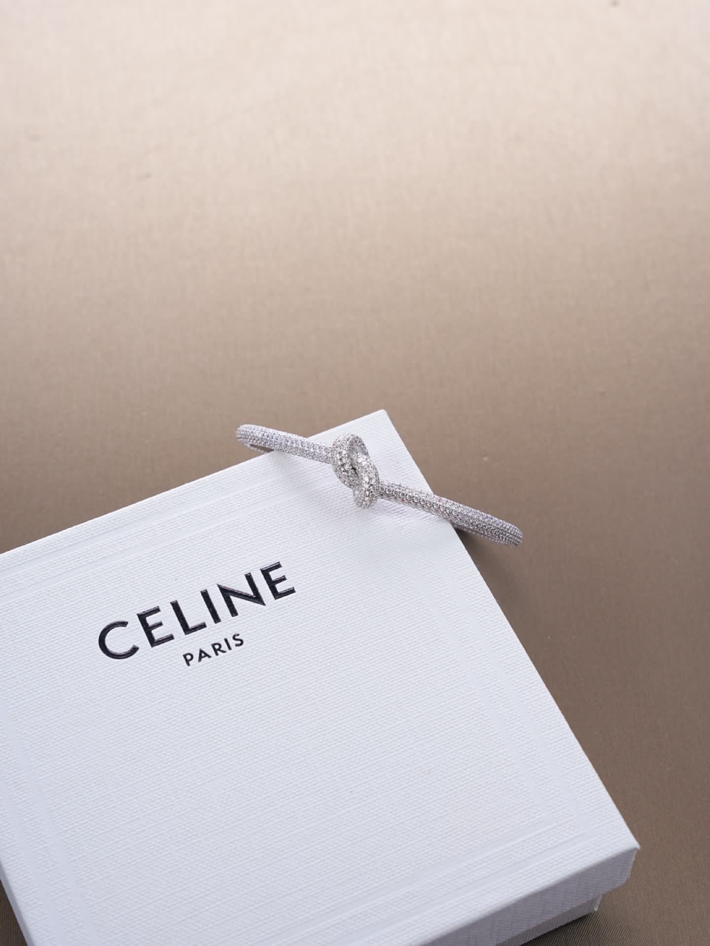 Celine Paris Silver Knot Bracelet