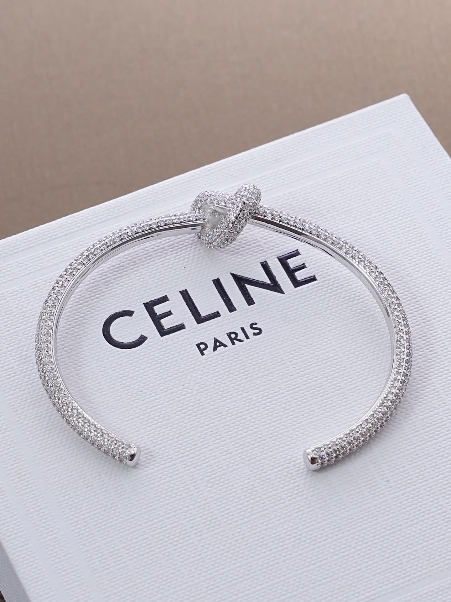 Celine Paris Silver Knot Bracelet
