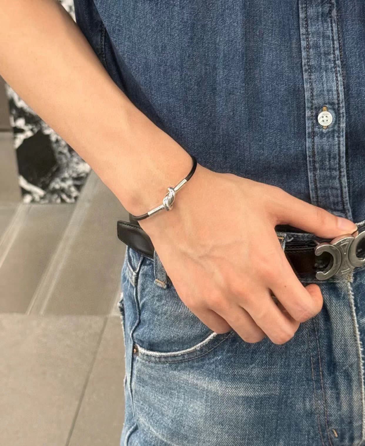 Celine Silver Knot Bracelet