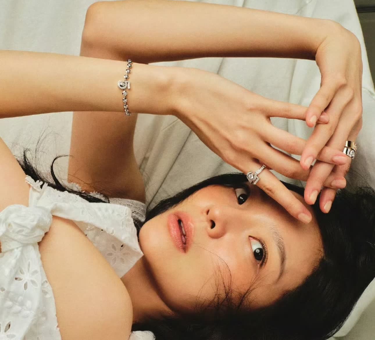 Chanel Elegant Diamond Bracelet with '5' Charm