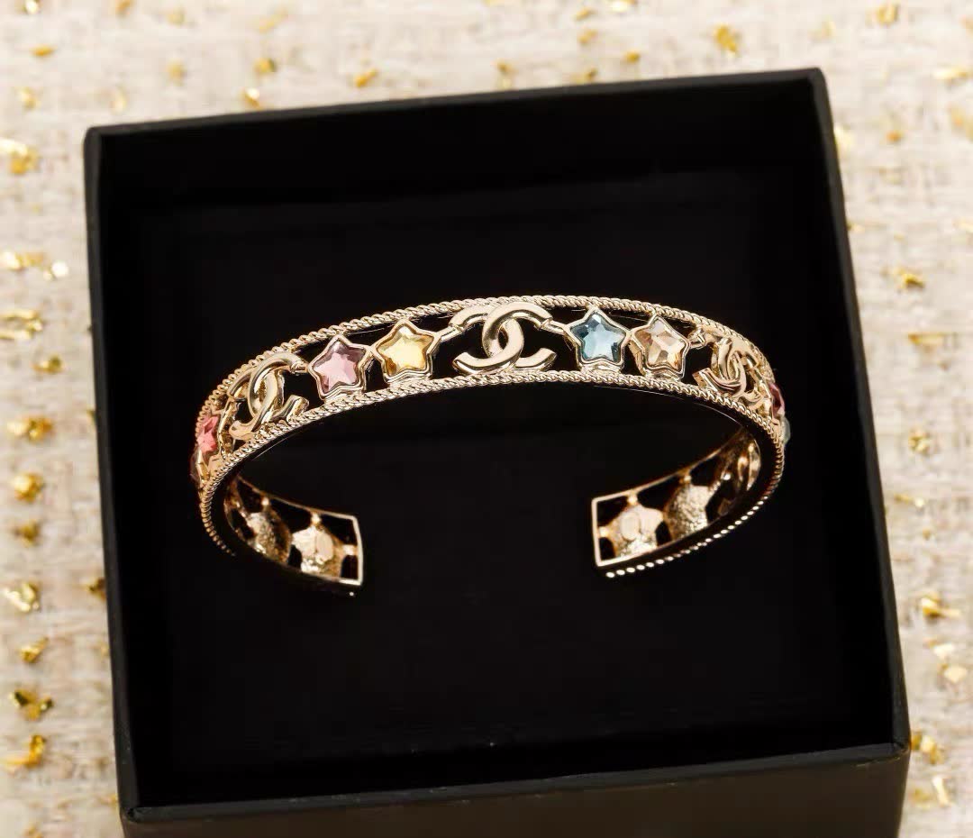 Chanel Multicolored Star Bracelet