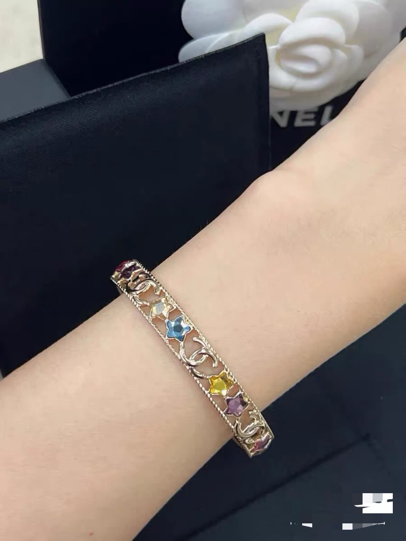 Chanel Multicolored Star Bracelet