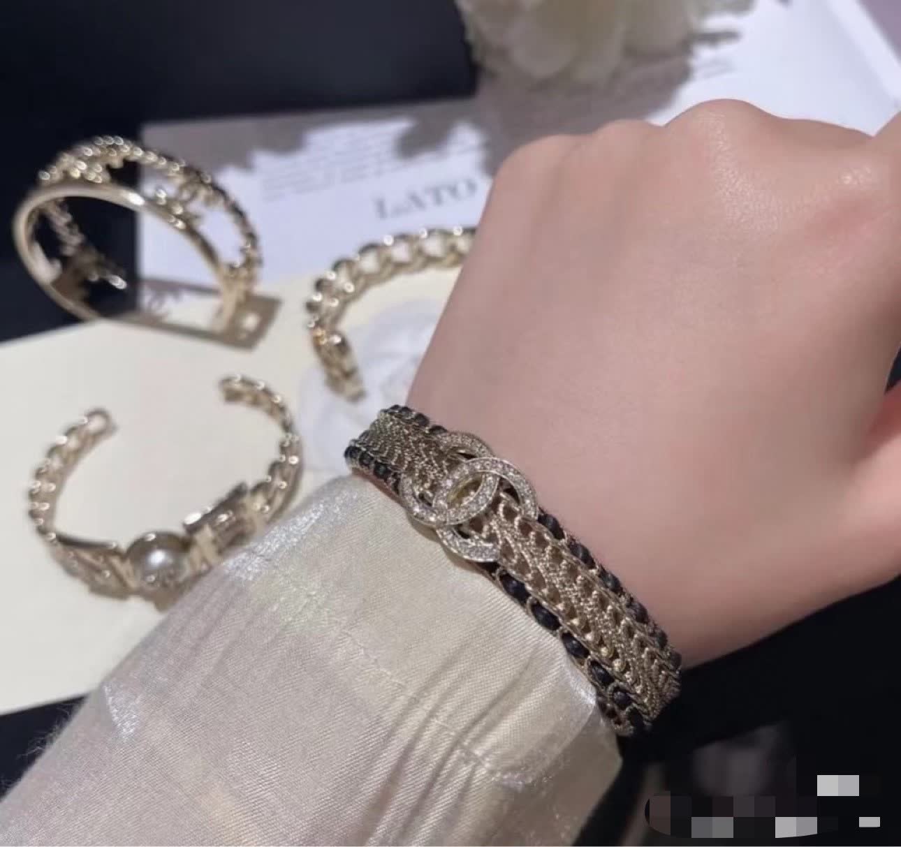Chanel CC Logo Bracelet