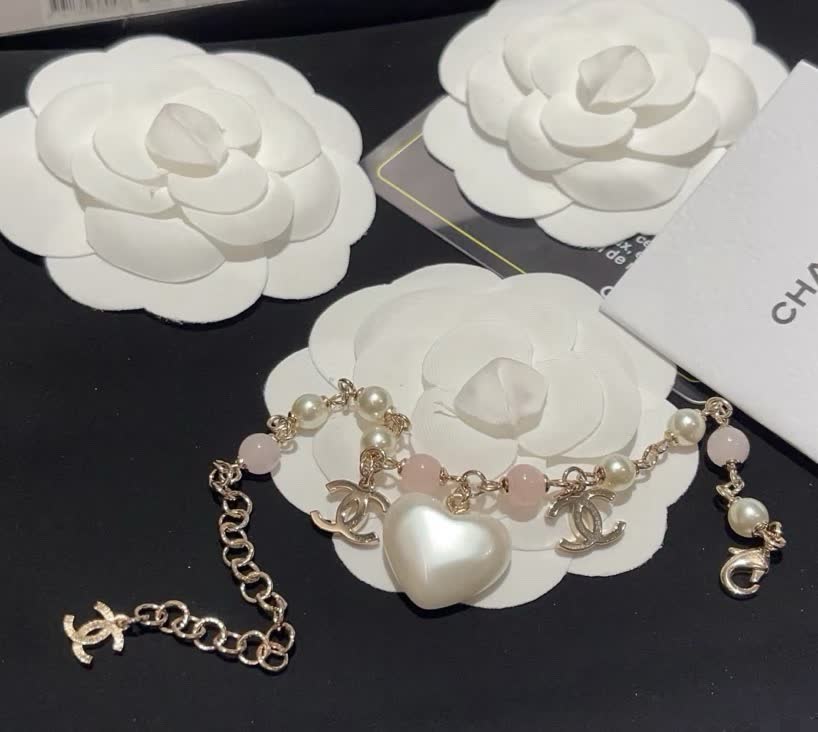 Chanel Pearl Heart Bracelet