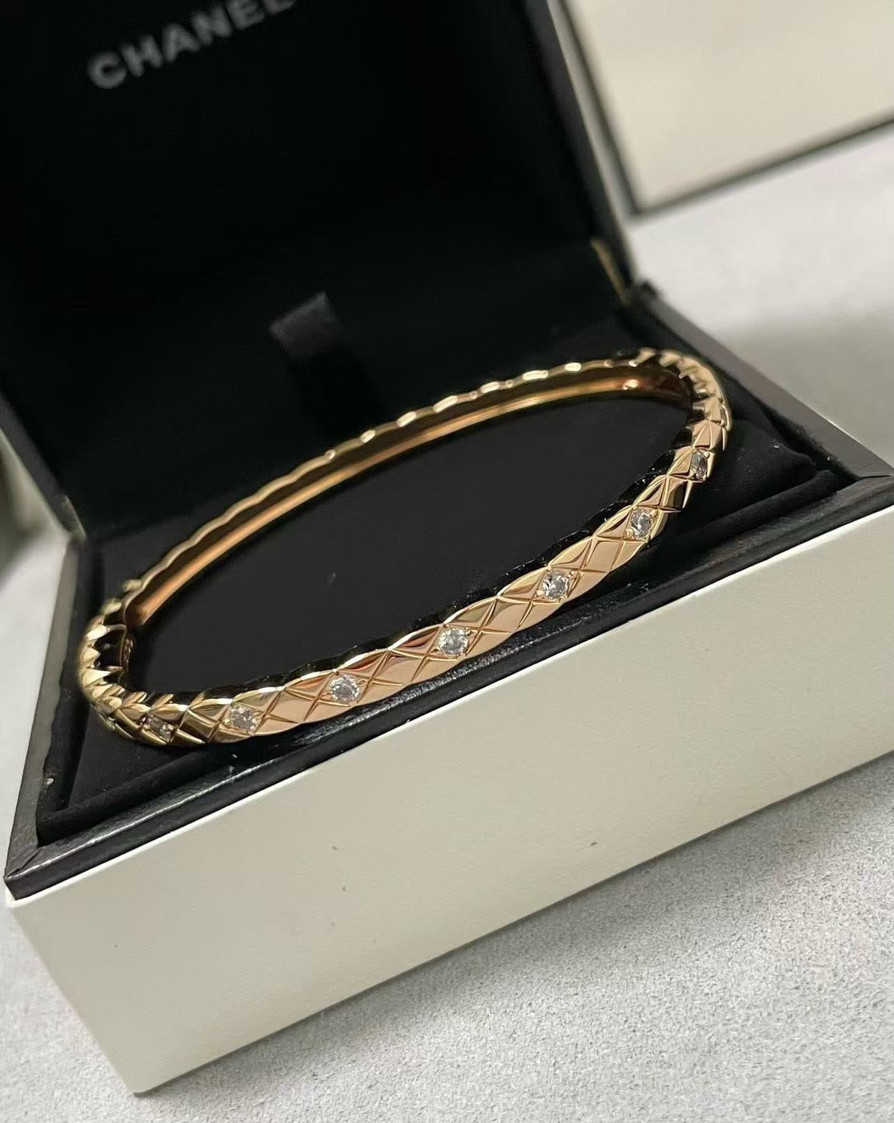 Chanel COCO CRUSH Diamond Bangle Bracelet