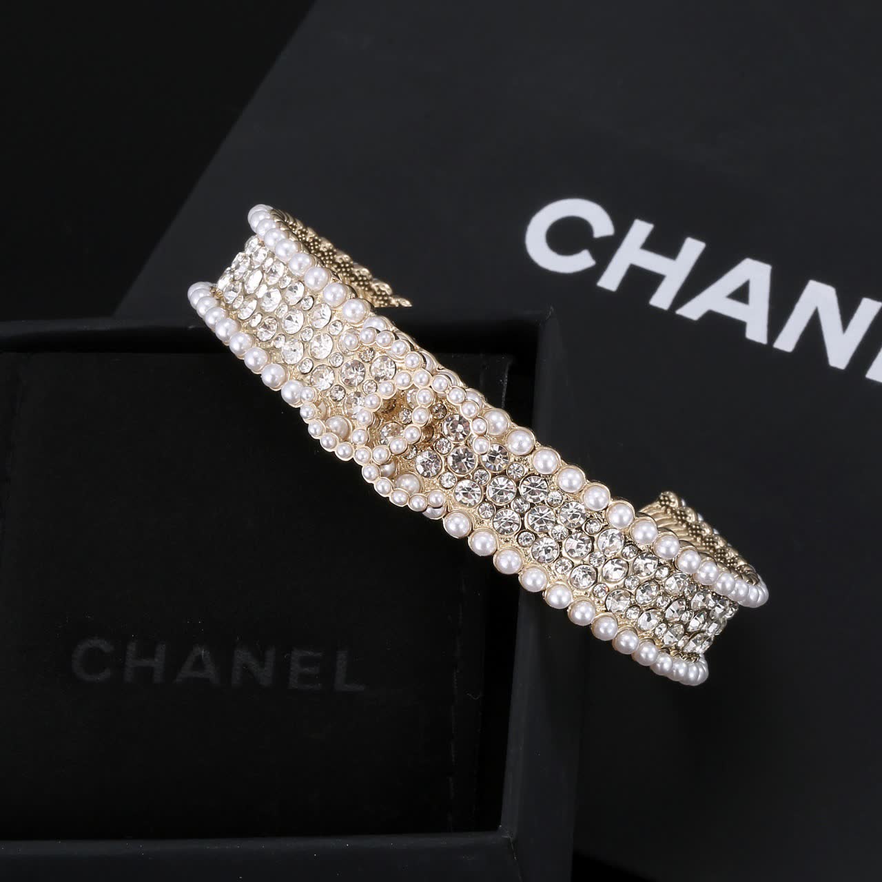 Chanel Pearl and Crystal Bracelet