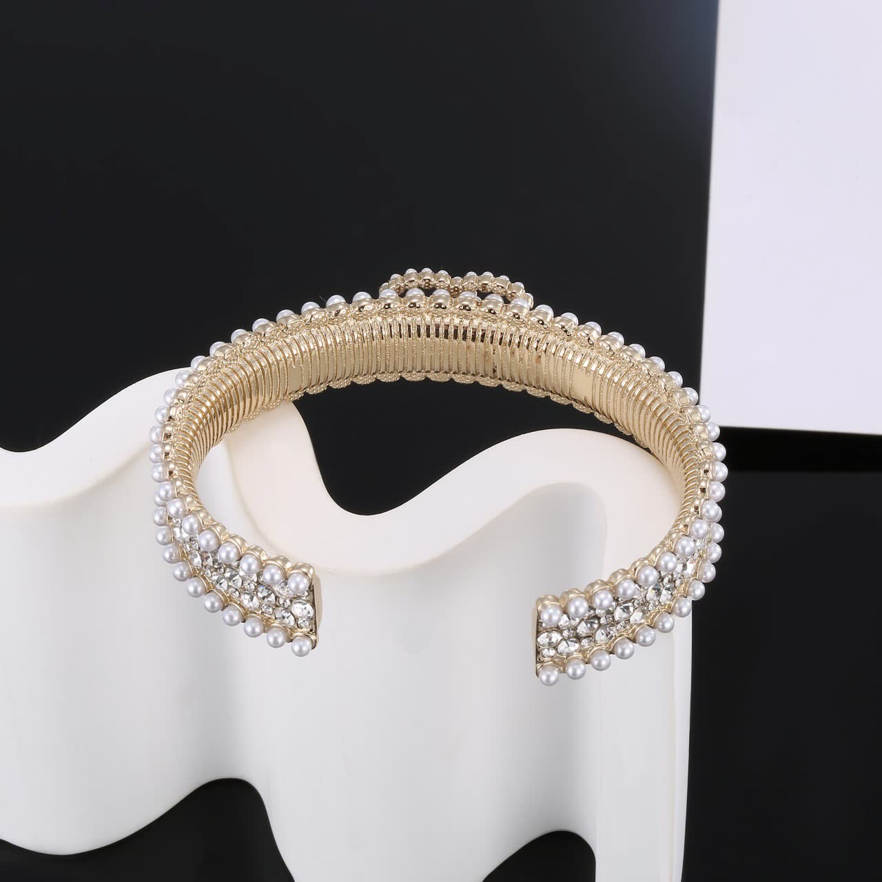 Chanel Pearl and Crystal Bracelet