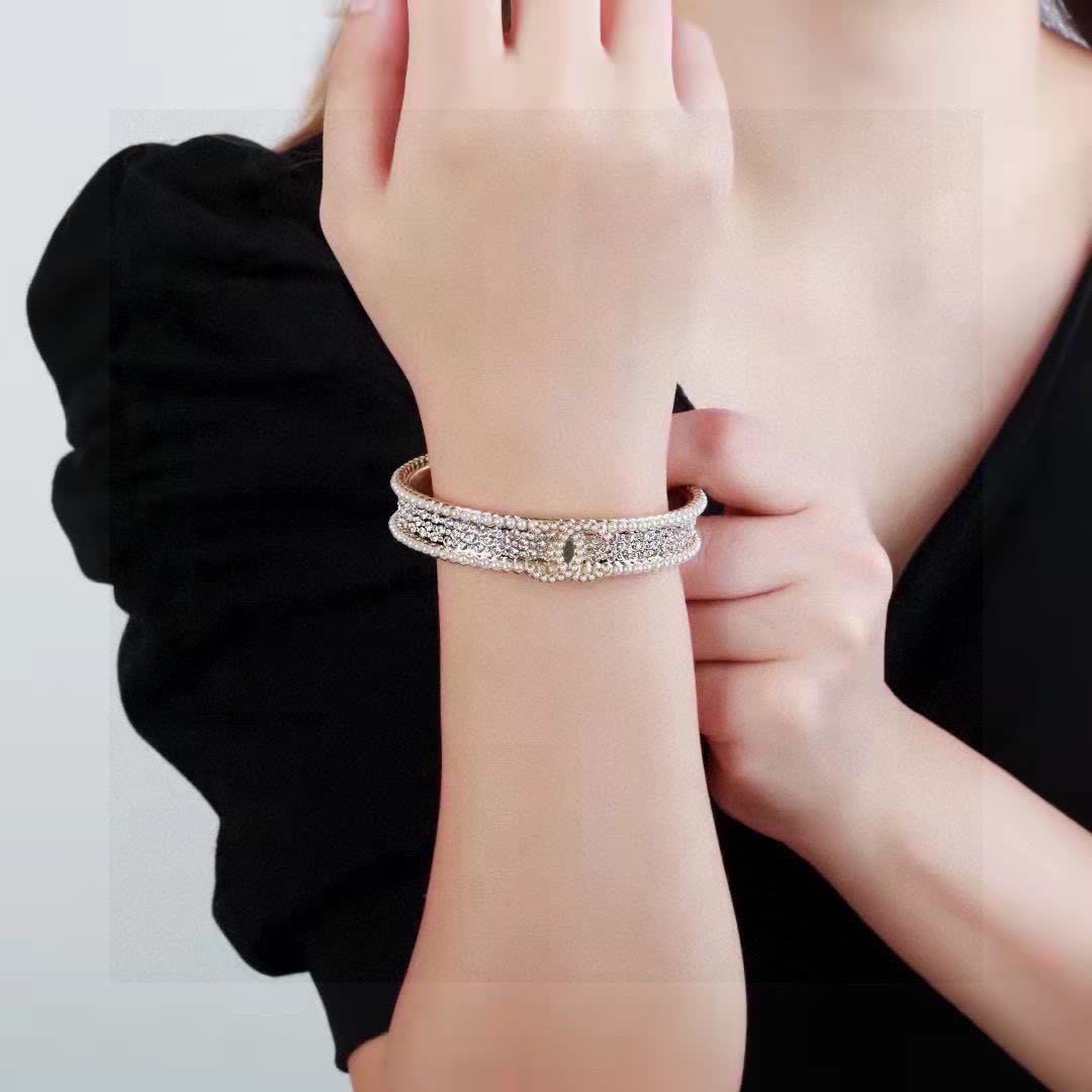 Chanel Pearl and Crystal Bracelet