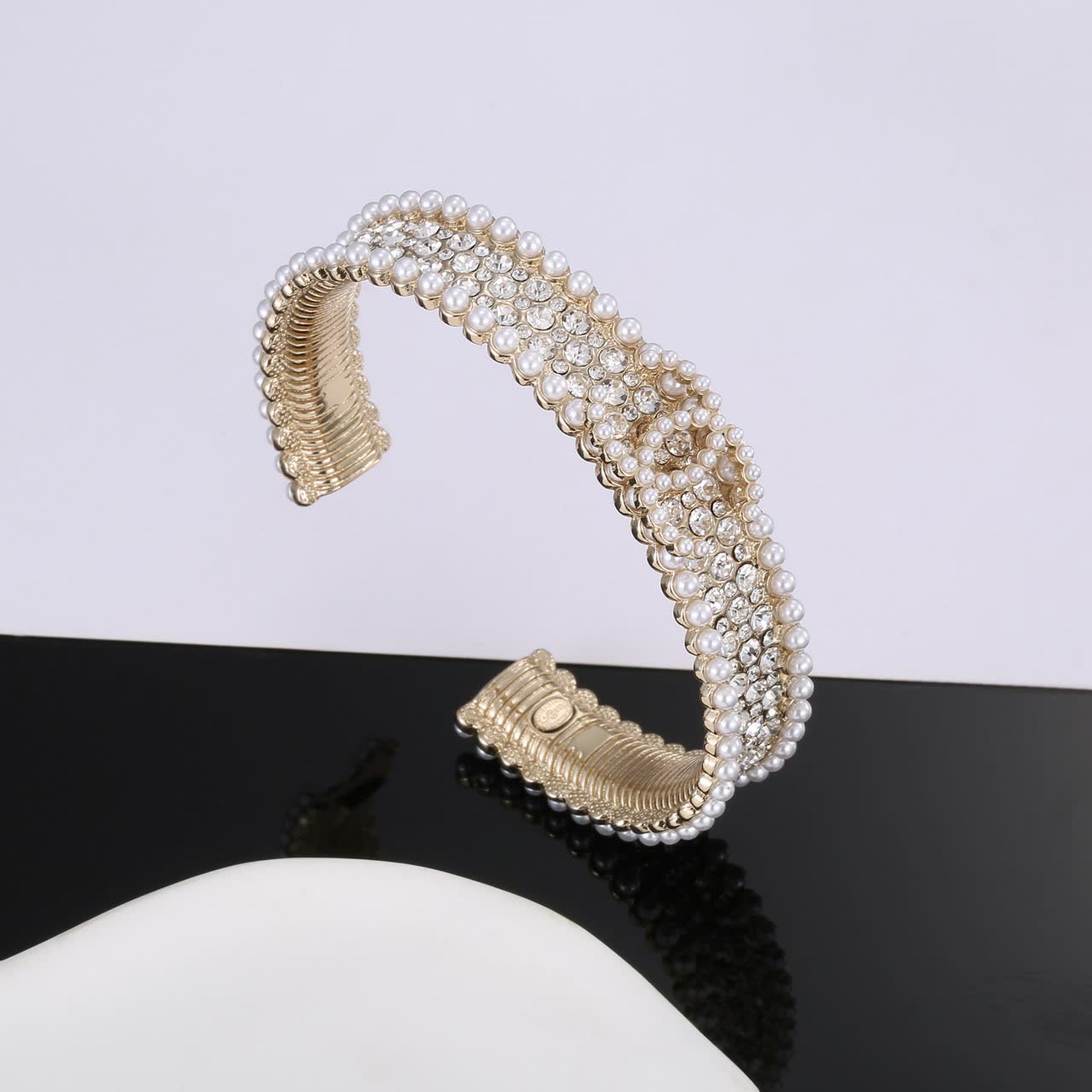Chanel Pearl and Crystal Bracelet