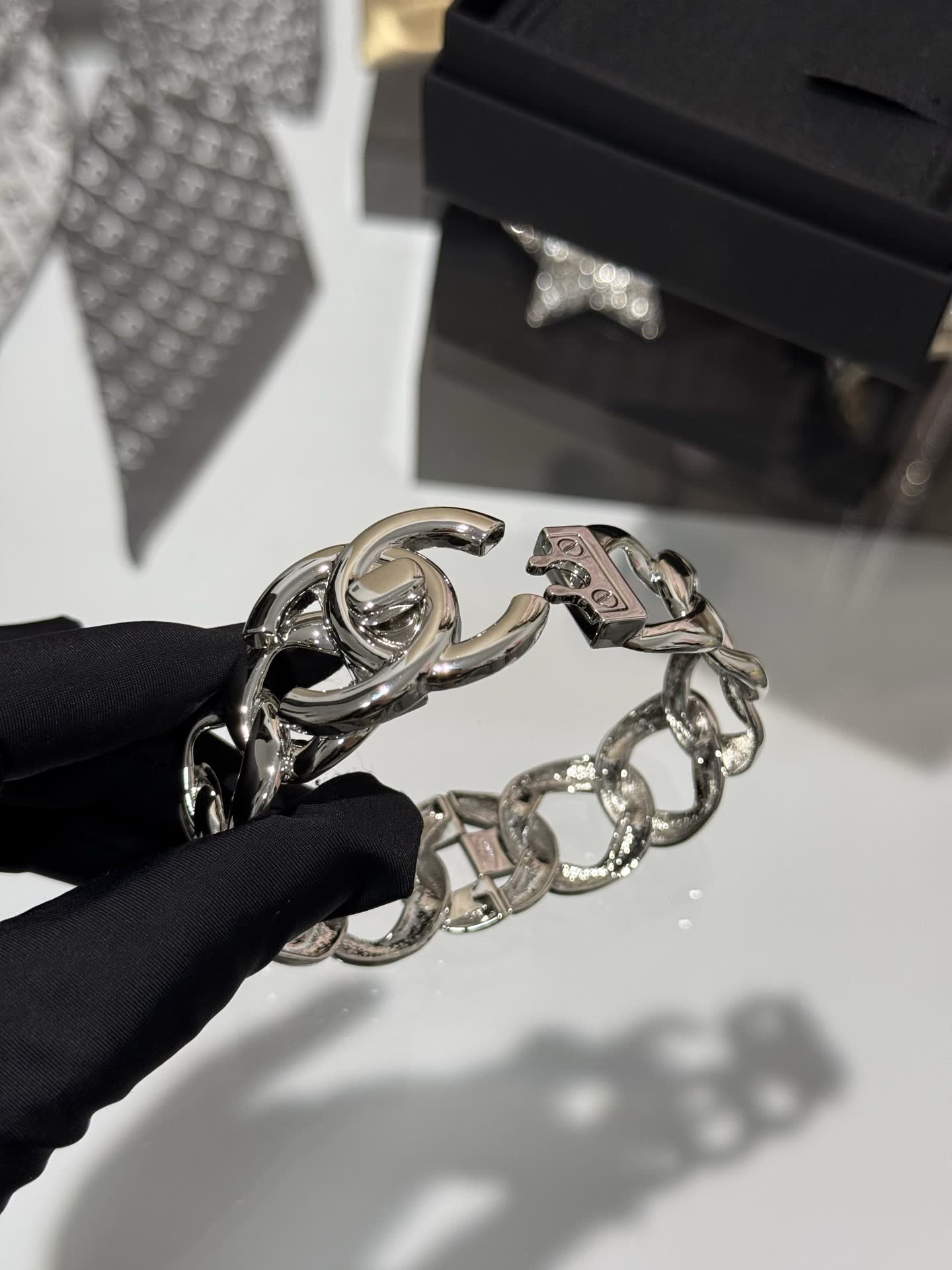 Chanel Silver Chain Bracelet