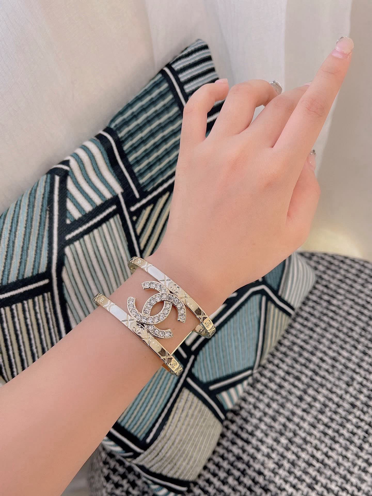 Chanel CC Logo Bracelet Chanel CC Logo Bracelet