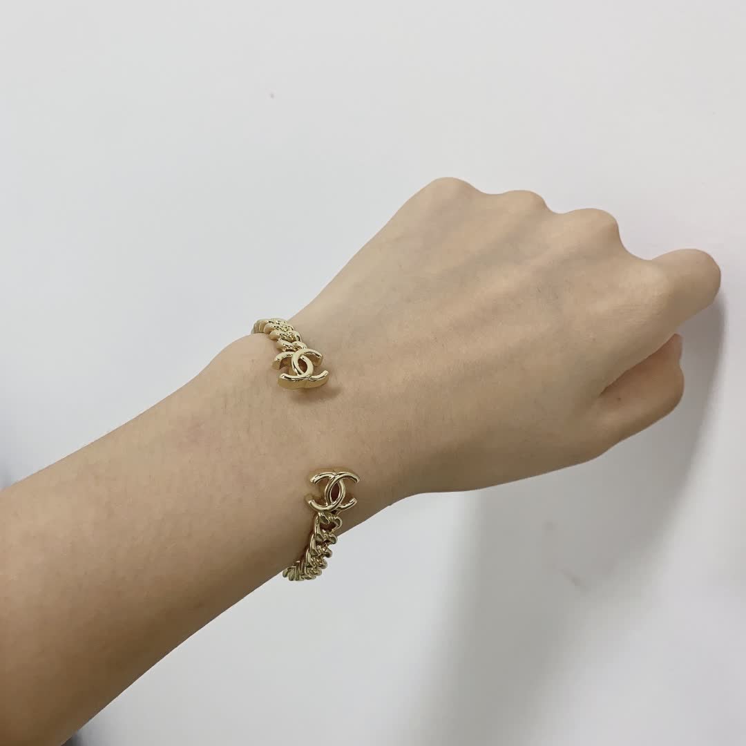 Chanel CC Logo Bracelet Chanel CC Logo Bracelet