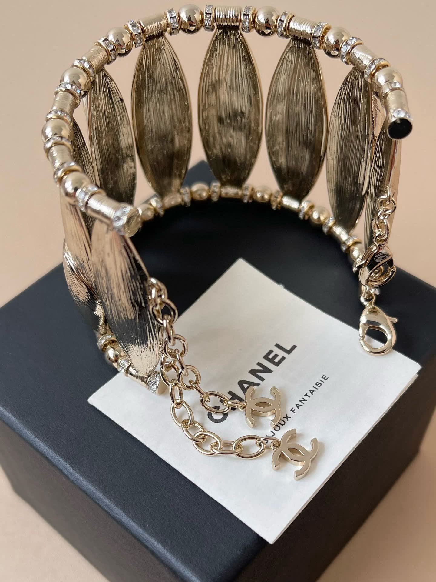 Chanel Silver Leaf Bracelet