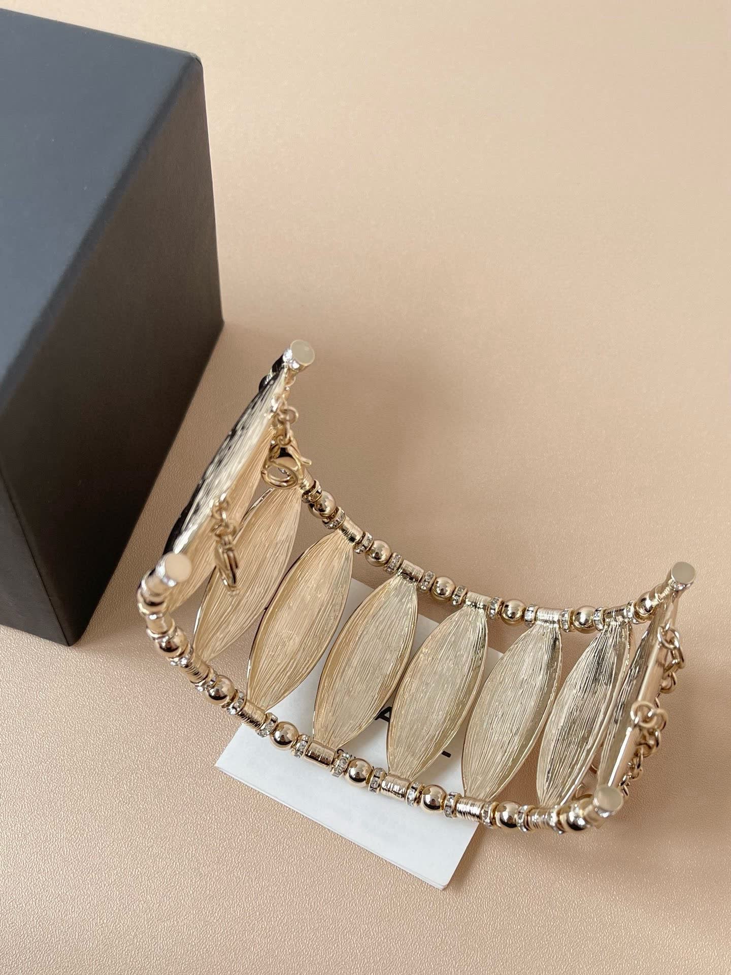 Chanel Silver Leaf Bracelet