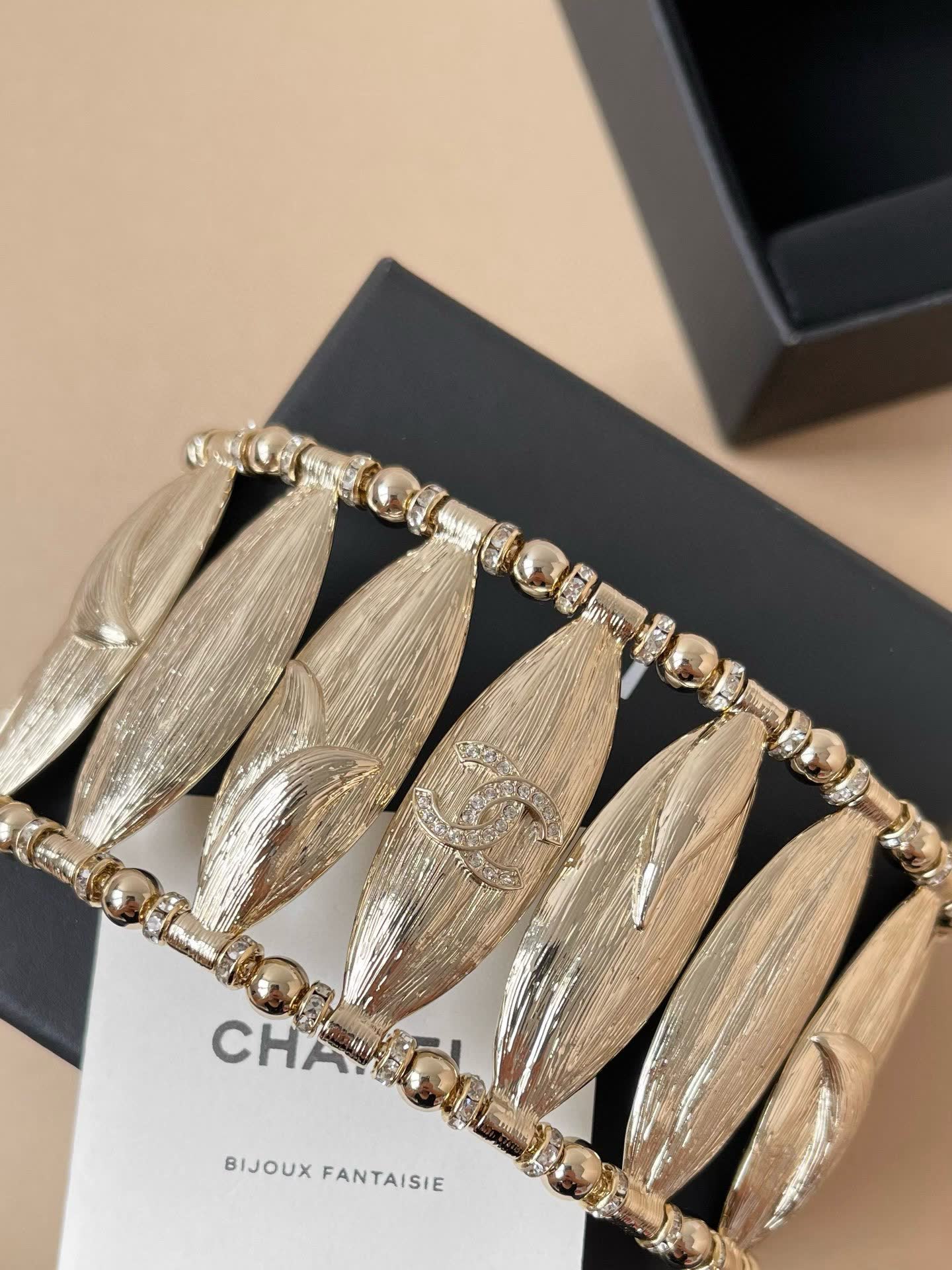 Chanel Silver Leaf Bracelet