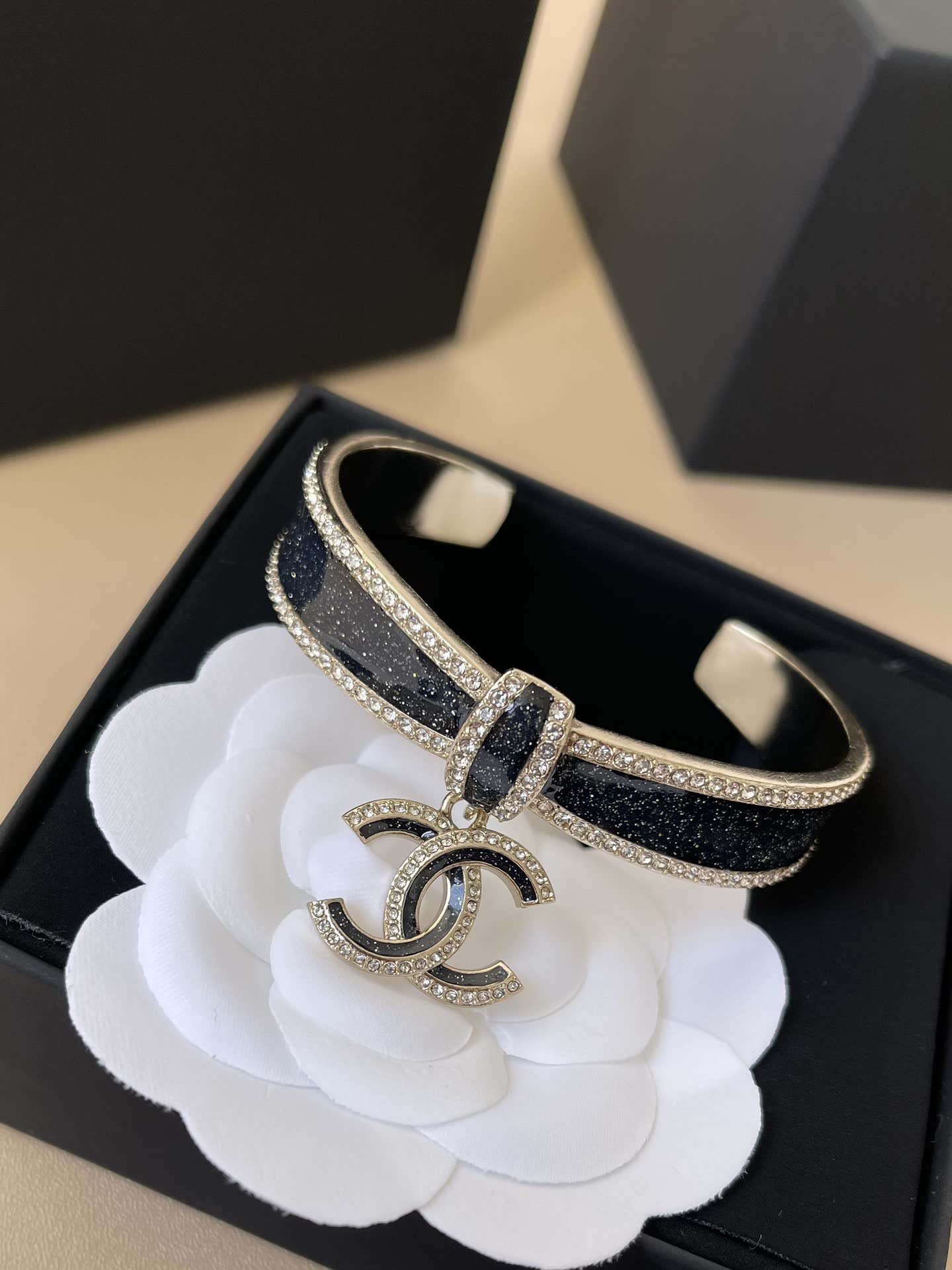 Chanel CC Logo Charm Bracelet