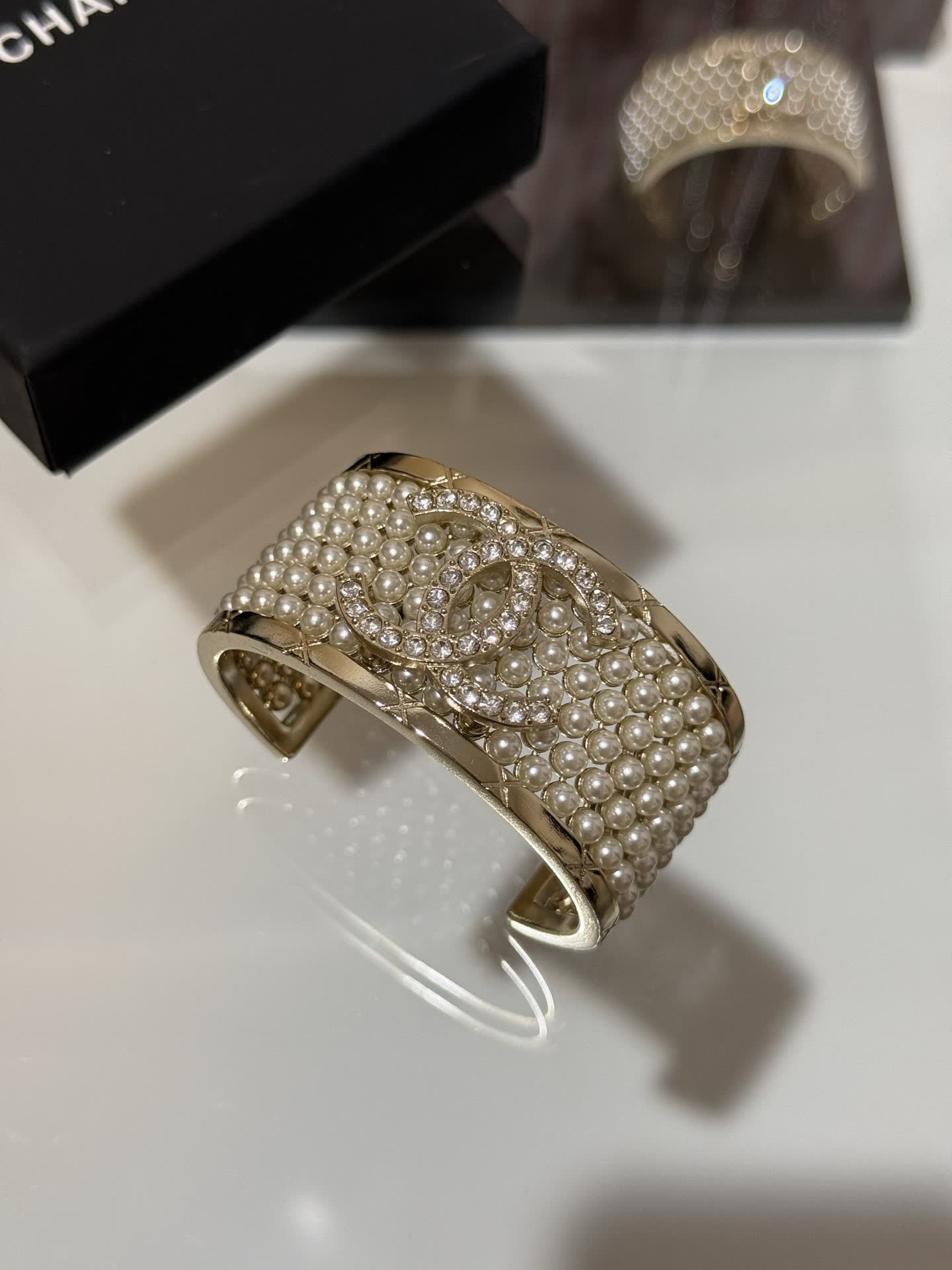 Chanel CC Pearl Bracelet
