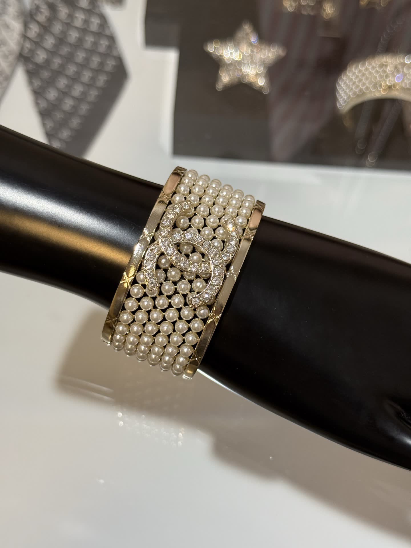 Chanel CC Pearl Bracelet