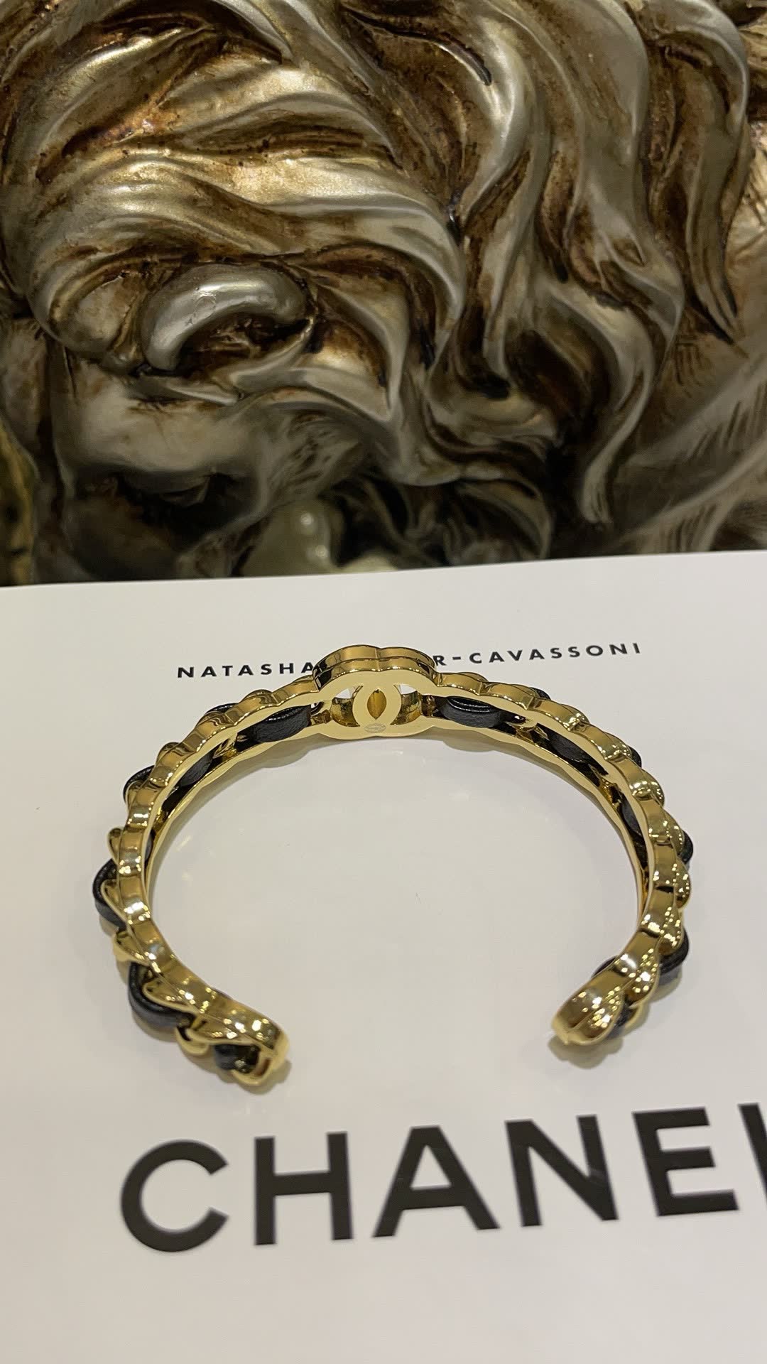 Chanel Gold Tone Chain Bracelet