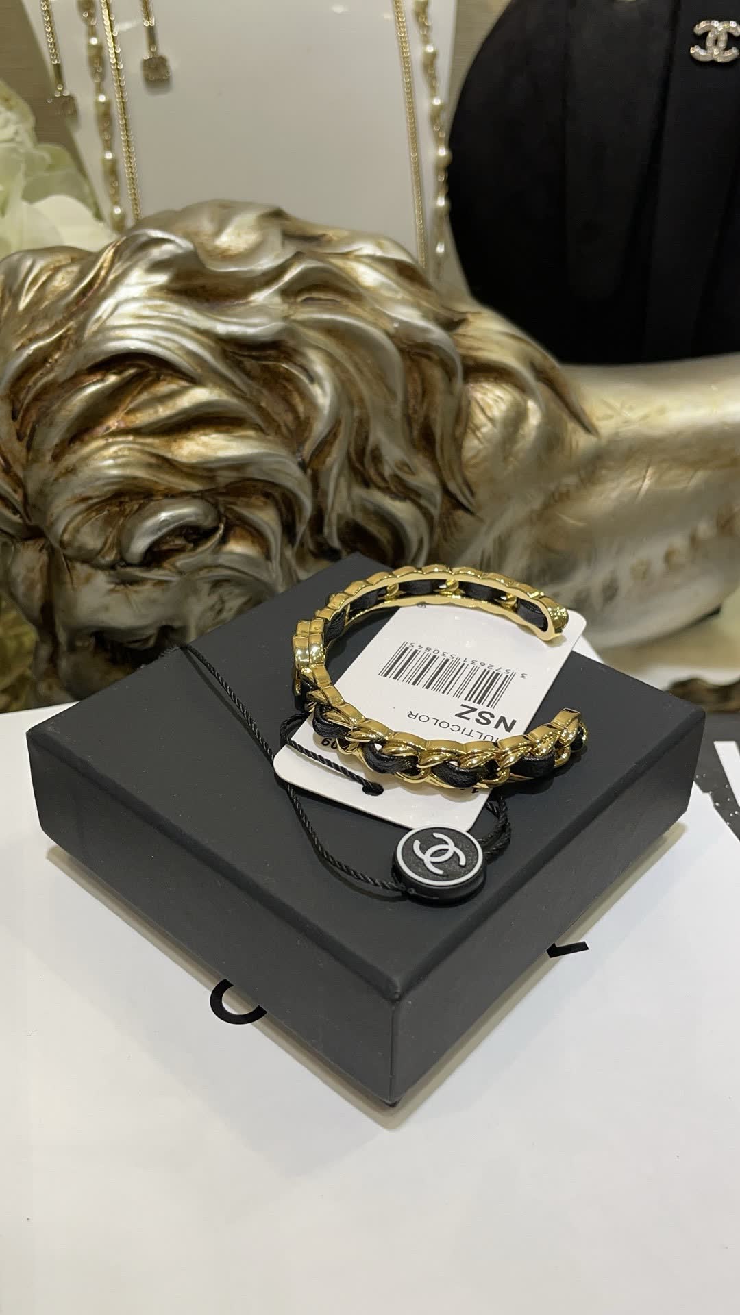 Chanel Gold Tone Chain Bracelet