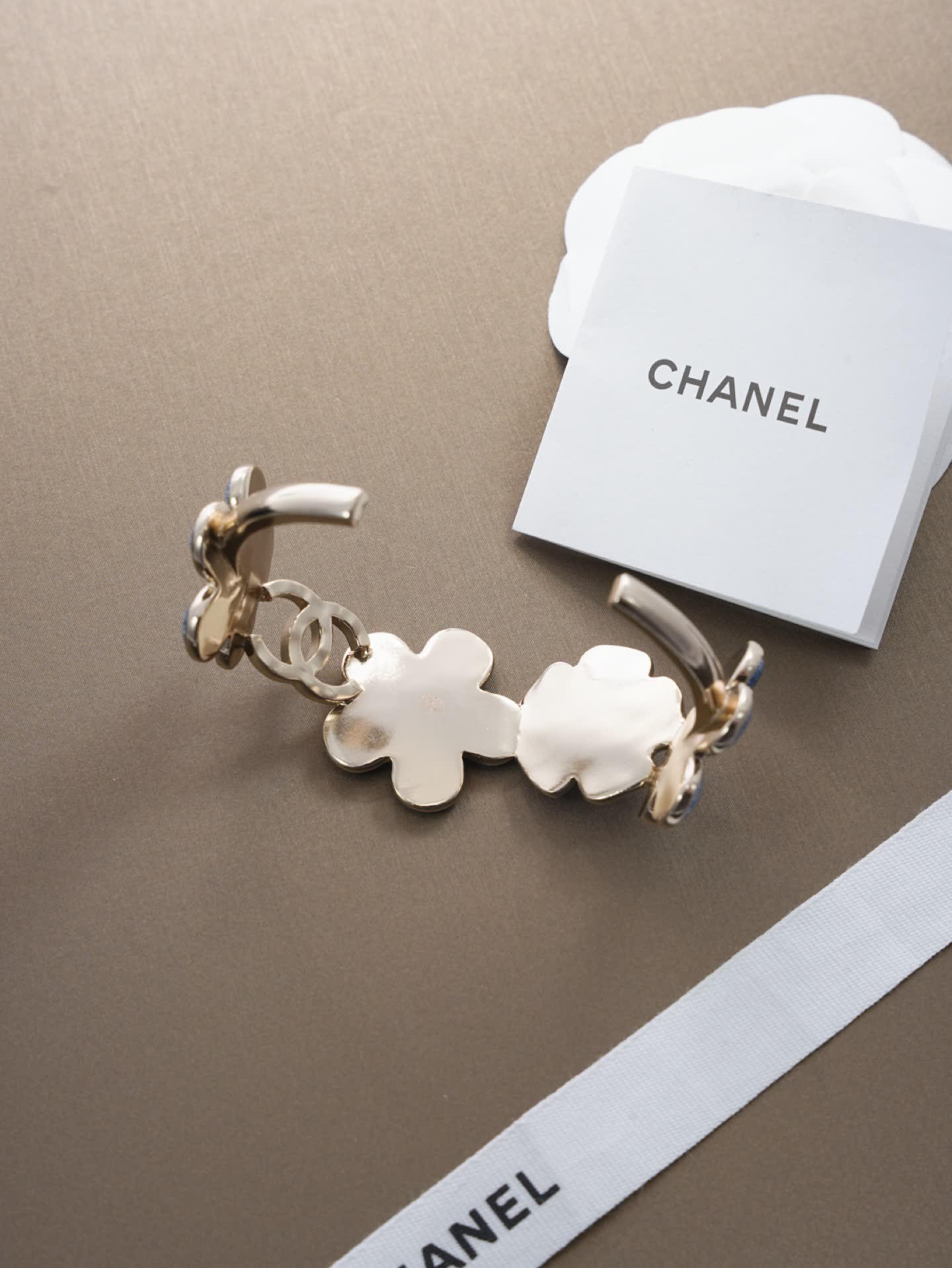 Chanel Blue Flower Bracelet
